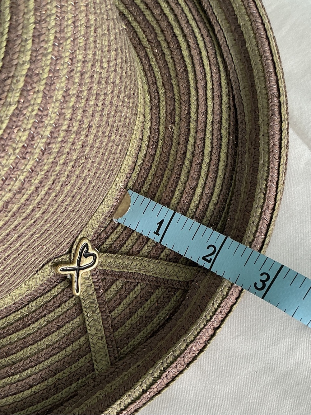 Betmar New York - Woman’s Woven Packable Sun Hat in Olive/Brown - Picture 4 of 12